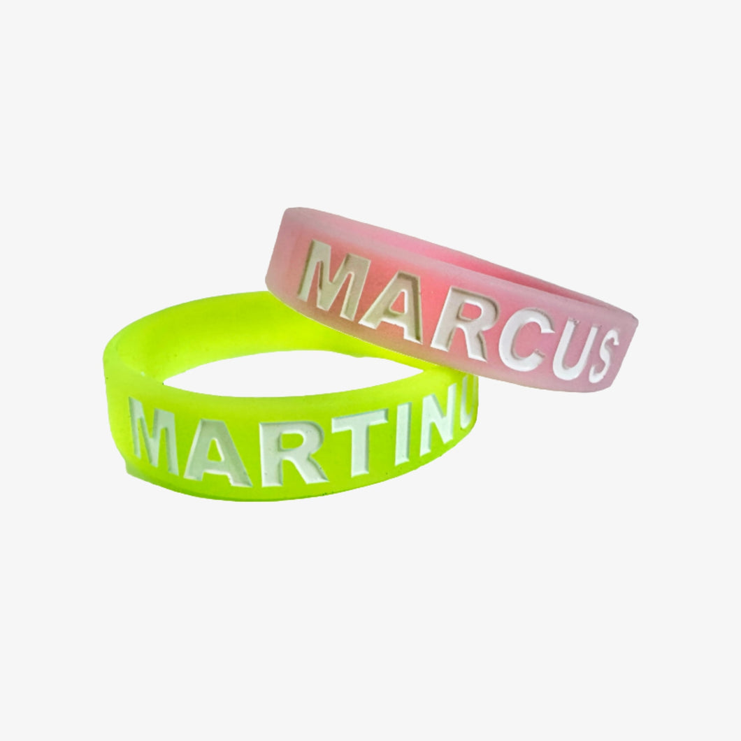 Bracelet Neon Green / Neon Pink - Glow in the dark